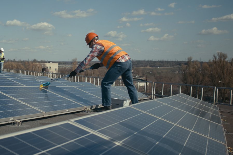 Solar Panel Washing